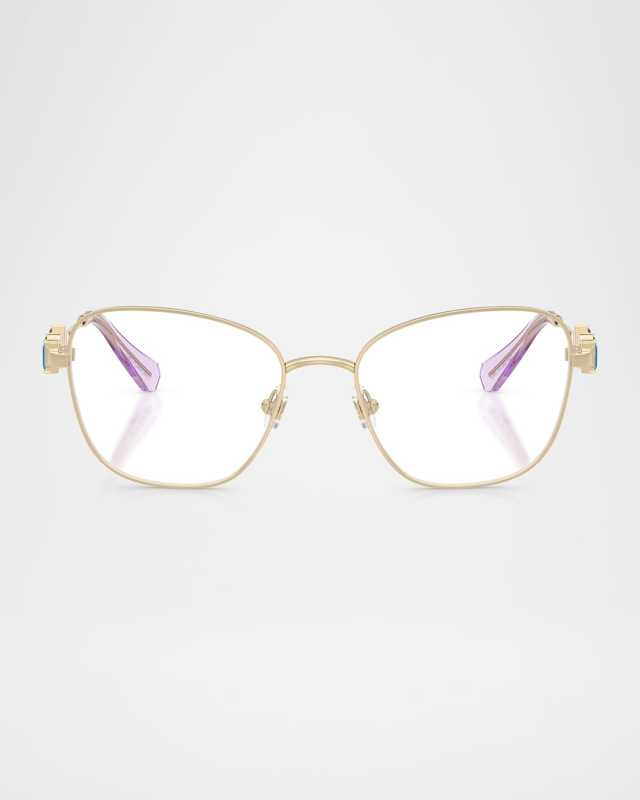 SK1025 Crystal Metal Round Optical Frames